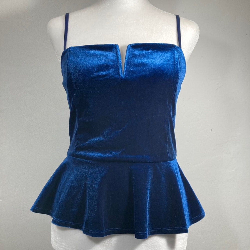 Velvet Peppum Top